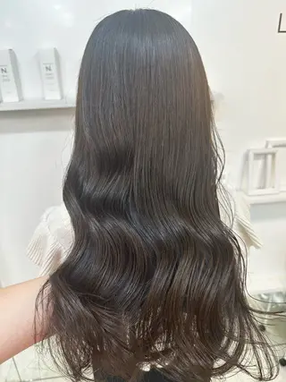 セミロング カラー 髪質改善/レイヤー ストウシンゴのヘアスタイル