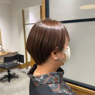 ショート カラー ついざき はるかのヘアスタイル