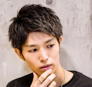 ショート メンズ 海老澤 玲二のヘアスタイル