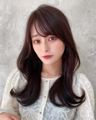 ロング 🧡くびれヘア/前髪 顔周り🧡久原結衣のヘアスタイル
