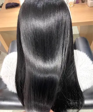 セミロング 長町/酸性ストレート /曲がる縮毛矯正のヘアスタイル