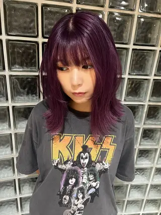 セミロング カラー モリシゲ ヒカリ🦕🐬のヘアスタイル