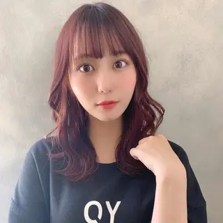 セミロング カラー ✨️美髪矯正×似合わ せ艶カラー✨藤田透のヘアスタイル