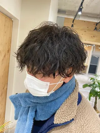 パーマ メンズ メンズブリーチカラー /パーマ ごーた立川のヘアスタイル