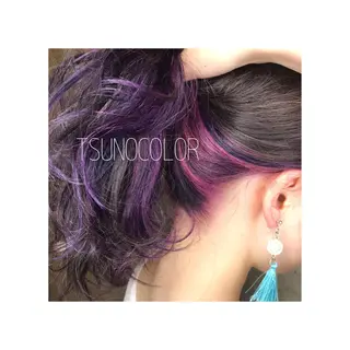 ロング カラー GARU-ガル-所属・TSUNO🦖 派手髪/オタク美容師のヘアスタイル