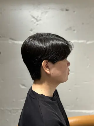 ショート パーマ メンズ 韓国メンズヘア/ ダウンパーマ/歩夢のヘアスタイル