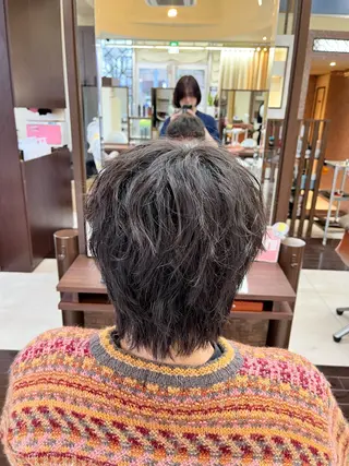 ショート パーマ メンズ AROH men's cut&men's perm 船橋店所属・🧊メンズ特化🧊 高木航希のヘアスタイル