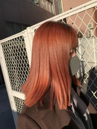 セミロング 渋谷ハイトーン/ デザインカラー阿部のヘアスタイル