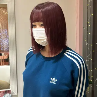 ミディアム カラー 💙ルル💙 ハイトーン/レイヤーのヘアスタイル