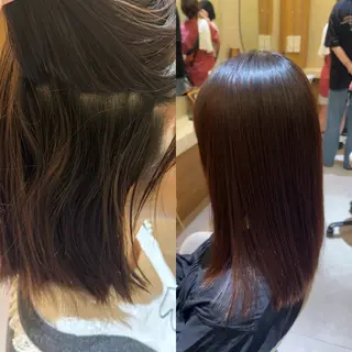 ミディアム yiye KEITOのヘアスタイル