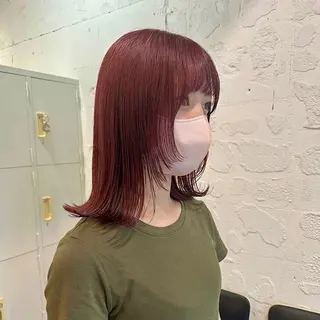 ミディアム カラー ヘアアレンジ 🎀ダブルカラーレイ ヤーyuuri🎀のヘアスタイル