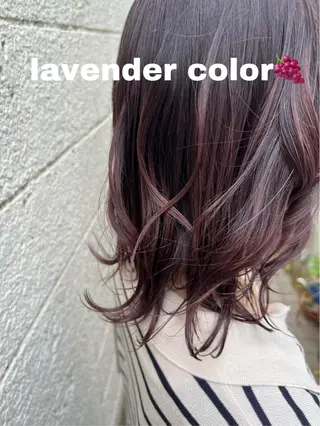 ミディアム 暖色カラー/レイヤー カット/Yunaのヘアスタイル