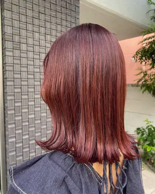 ミディアム カラー グレージュ/透明感/ 韓国ヘア/RISAのヘアスタイル