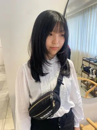 セミロング knock所属・knock　國友 華乃のヘアスタイル