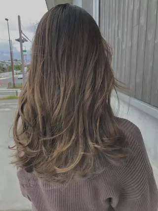 セミロング カラー umi所属・NAKAGAWA YUICHIのヘアスタイル