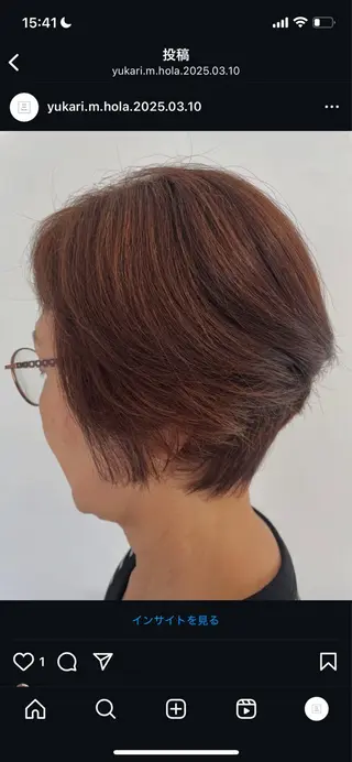 ショート Hola HairDesign所属・望月 由佳理のヘアスタイル