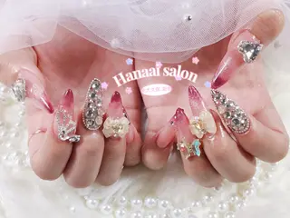 セミロング Hanaai Salon新大久保店のネイルデザイン