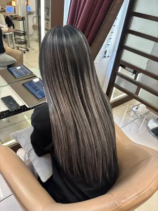 ロング カラー ヘアアレンジ メンズ シールエクステ🎀 羽エクステ🌙しぇるのヘアスタイル