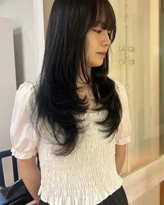 ロング CIEL 難波店所属・🎀透明感/レイヤ ー/Kotona🎀のヘアスタイル