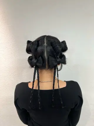 ブリーチなしWカラー /アレンジ/ユウミのヘアスタイル