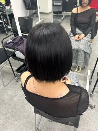 ショート 韓国うる艶ベージュ 🤎まなかのヘアスタイル