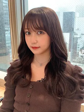 ロング 韓国ヘア♡ 顔まわりカットayaのヘアスタイル
