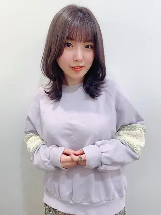 ミディアム カラー マツモト カラー/ショートボブのヘアスタイル