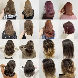 ミディアム カラー レイヤー×縮毛矯正 深見 拓のヘアスタイル