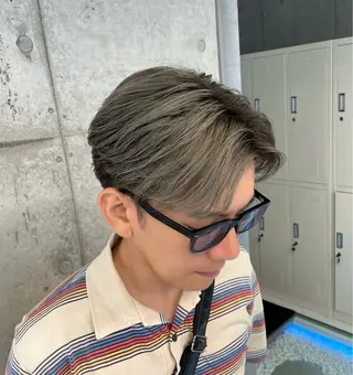 ショート メンズ ʜᴀʀᴜᴋᴀ♱メンズ ウルフ/ブリーチのヘアスタイル