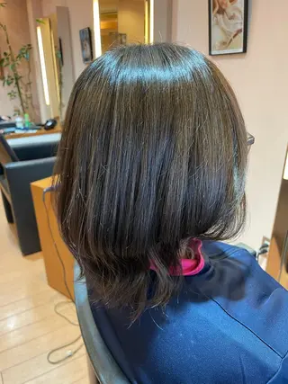 ミディアム カラー mod's hair 未来(みく)のヘアスタイル