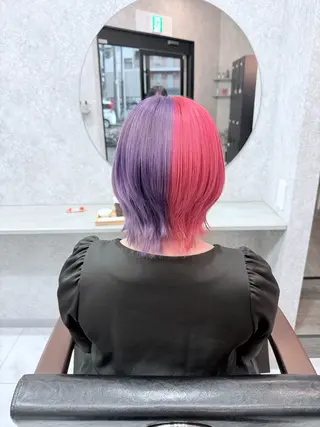 ショート カラー 🌺ハイトーン🌺 矢葺 なぎさ🌺🌺のヘアスタイル