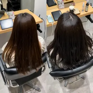 ロング カラー 髪質改善ヘアケア 艶髪特化/上田のヘアスタイル