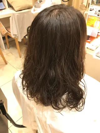 ミディアム パーマ はだゆうき @hadadan08のヘアスタイル