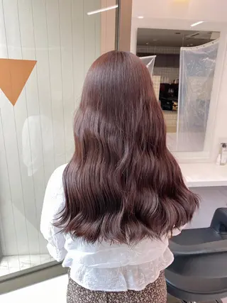 セミロング カラー レイヤー/韓国❣️ 髪質改善/亘紘輝のヘアスタイル
