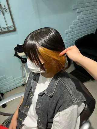 ショート カラー ヘアアレンジ 🩶【推しハイトーン 】yuzu🩶のヘアスタイル