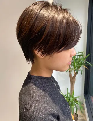 ショート ✨圧倒的満足度◎ 小顔美人ショート✨佃のヘアスタイル