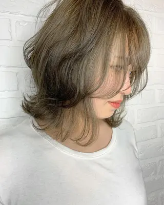 ミディアム カラー flocci🌙 フロクシのヘアスタイル