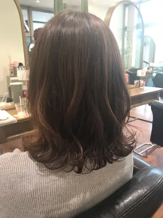 ミディアム カラー パーマ アザマ　ヤスカツ _rosso 川口のヘアスタイル