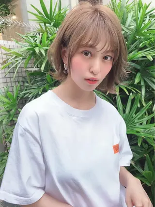 ショート カラー ヘアアレンジ 【赤み消しカラー】 中野浩太のヘアスタイル