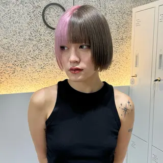 ミディアム カラー 🌱ブリーチ・透明感 カラー/mapi🦭のヘアスタイル