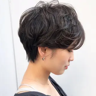 パーマ メンズ特化 刈り上げない/金井のヘアスタイル