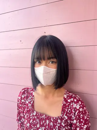 ショート パーマ キッズ ベージュカラー⌇﻿ くびれヘア.𐙚心音のヘアスタイル