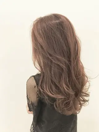 ミディアム カラー パーマ due hair 京都駅前店 MILBON オージュア認定サロン【デューヘアー】所属・ハイトーンブリーチ 土坂 由志【京都】のヘアスタイル