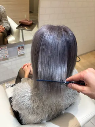 ショート カラー 塩谷黎✨ブリーチ無W カラーメンズパーマ✨のヘアスタイル