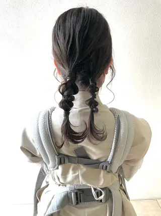 セミロング ヘアアレンジ 沢田 瞳のヘアスタイル