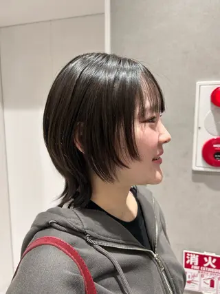 ショート カラー SALOWIN 新宿三丁目me+所属・レイヤー/ボブ/ パーマ/HARUKAのヘアスタイル