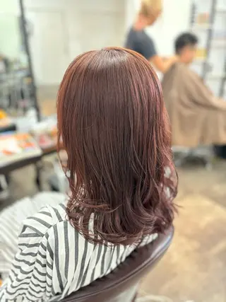 ミディアム カラー ヘアアレンジ Carrefour LOCO Kyogoku八潮店【カルフールロコキョウゴク】所属・LOCO Aikaのヘアスタイル