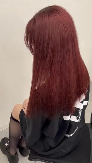 カラー girly❤︎暖色ヘ ア➰🎀HINANOのヘアスタイル