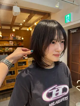 カラー Revie  hair所属・Hiyori/透明感 /ボブ/矢場町のヘアスタイル