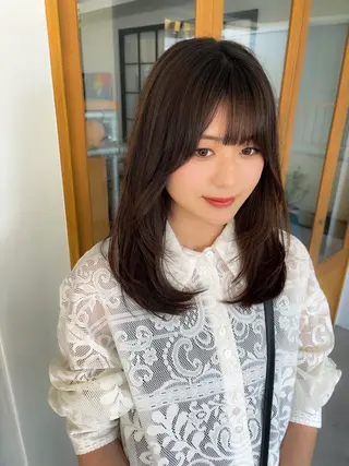 ミディアム COMILE 🌼 SUZUKAのヘアスタイル